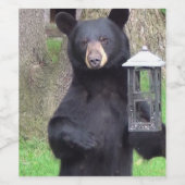 美しい黒熊 ワインラベル (シングルラベル)