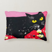 美しい黒猫 アクセントクッション (裏面)