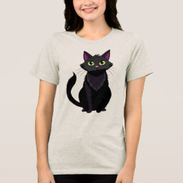 美しい黒猫 トライブレンドTシャツ