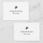 美しい黒猫 ノートカード (正面/裏面)