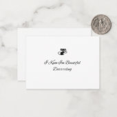 美しい黒猫 ノートカード (正面/裏面インサイチュ)