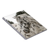 美しい黒白アパロオーサの馬 ノートブック (右側)