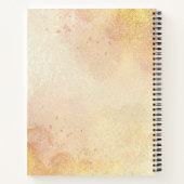 美しい黒馬の頭のポートレート水色 ノートブック (裏面)