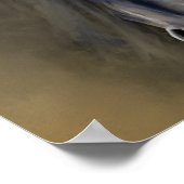 美しい黒馬デコページプリント ポスター (角)