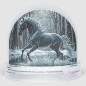 美しい黒馬走の水の中 (裏面)