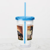 美しい黒馬 アクリルタンブラー (右)