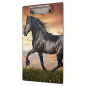 美しい黒馬 クリップボード (左)