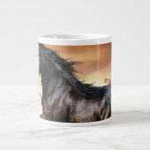 美しい黒馬 ジャンボコーヒーマグカップ (正面)