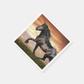 美しい黒馬 スタンダードカクテルナプキン (角)