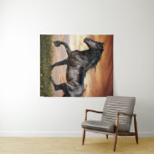 美しい黒馬 タペストリー (インサイチュ(横))