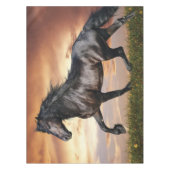 美しい黒馬 テーブルクロス (正面)