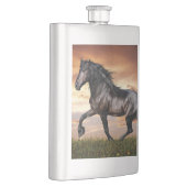 美しい黒馬 フラスク (右)