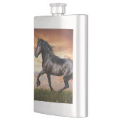 美しい黒馬 フラスク (左)