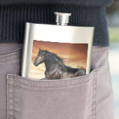 美しい黒馬 フラスク (インサイチュ)