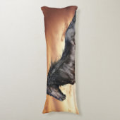 美しい黒馬 ボディピロー (正面縦)