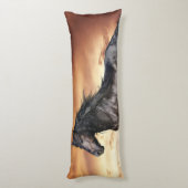 美しい黒馬 ボディピロー (裏面 (縦))