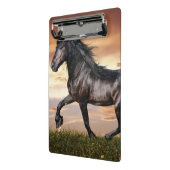 美しい黒馬 ミニクリップボード (アングル2)