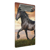 美しい黒馬 ミニクリップボード (アングル)