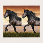 美しい黒馬 名刺 (外部フラット)