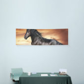 美しい黒馬 横断幕 (トレードショー)