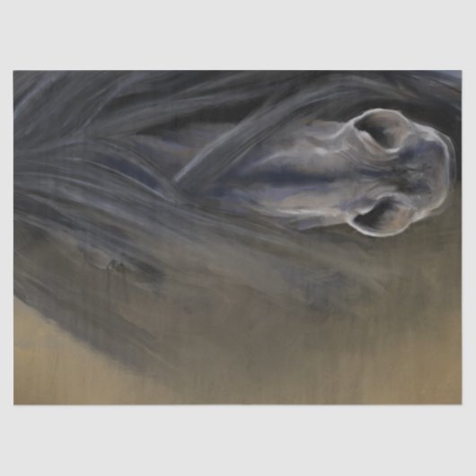 美しい黒馬 薄葉紙 (正面)