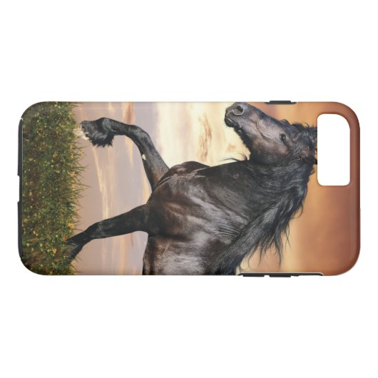 美しい黒馬 Case-Mate iPhoneケース (裏面(横))