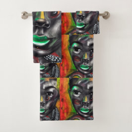 美しい黒 バスタオルセット