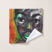 美しい黒 バスタオルセット (ウォッシュタオル)