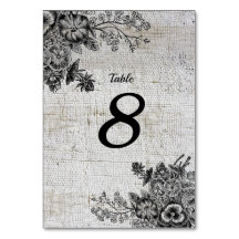 美しい黒/灰色の花結婚のテーブル