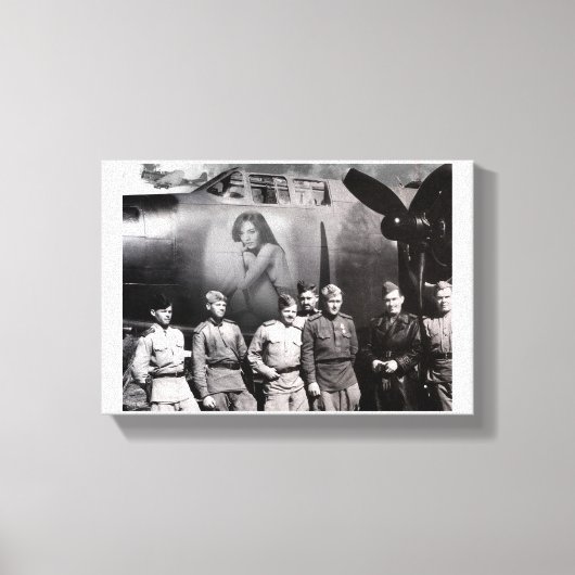 美しい鼻アート キャンバスプリント (正面)