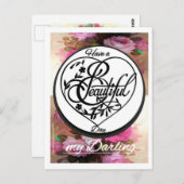 美しい1日を 手描きのポストカード ポストカード (正面/裏面)