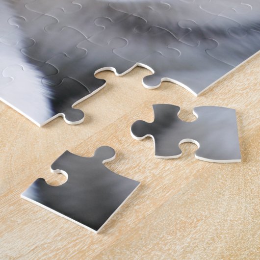 美しい1匹の青い目のシベリアンハスキー2 ジグソーパズル (側面)