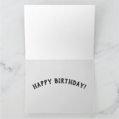 美しい10代の女の子ハッピーバースデーカード カード (内部)