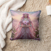 美しい10月オパール妖精 クッション (ブランケット)