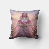 美しい10月オパール妖精 クッション (裏面)