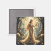 美しい11月トパーズフェアリー マグネット (正面/裏面)