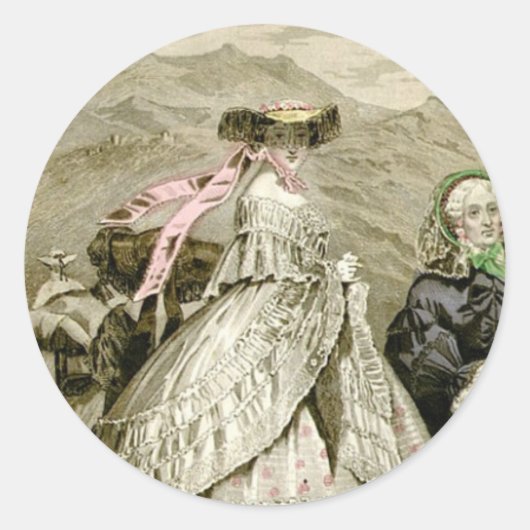 美しい1859ファッション ラウンドシール (正面)
