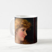 美しい19世紀の女性 コーヒーマグカップ (正面左)