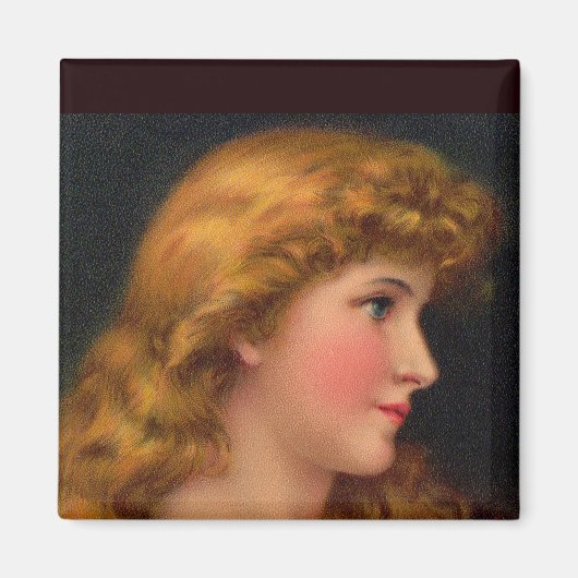 美しい19世紀の女性 マグネット (正面)