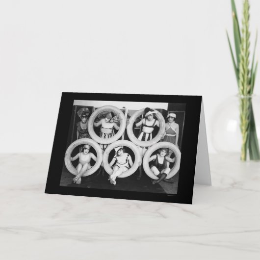 美しい1922年を浸しているMack Sennett カード (正面)