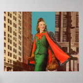 美しい1940年代のアップタウンガール ポスター (正面)