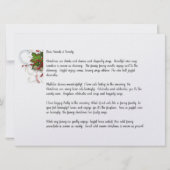 美しい2フォトクリスマスフレーム(手紙つき) (裏面)