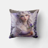 美しい2月の妖精のバイオリン クッション (裏面)