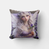 美しい2月の妖精のバイオリン クッション (正面)