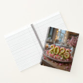 美しい2025年の大学のノートPCピンクのサラダデコール ノートブック (内部)