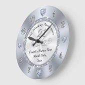 美しい21周年記念結婚ギフトアイディア ラージ壁時計 (傾斜)