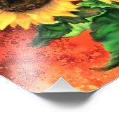 美しい3つのひまわり – Migned 絵画 Art's フォトプリント (角)