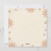 美しい3枚の写真メリークリスマスフォトカード シーズンカード (裏面)