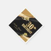 美しい30歳の誕生日 スタンダードカクテルナプキン (角)