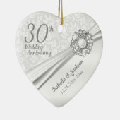 美しい30th真珠の宝石記念日 セラミックオーナメント (右)